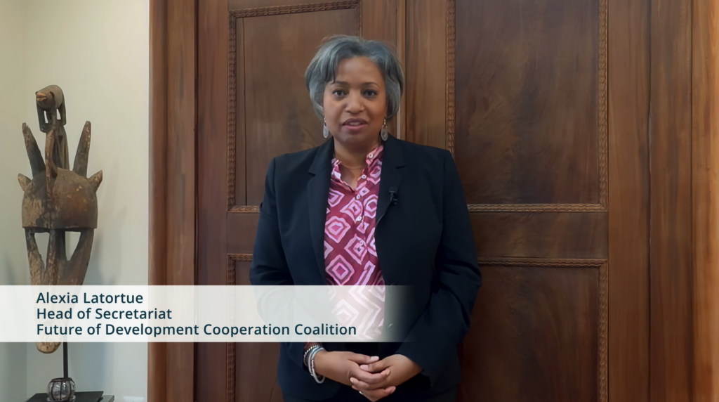 Alexia lays out a personal vision for the Future of Development Cooperation Coalition